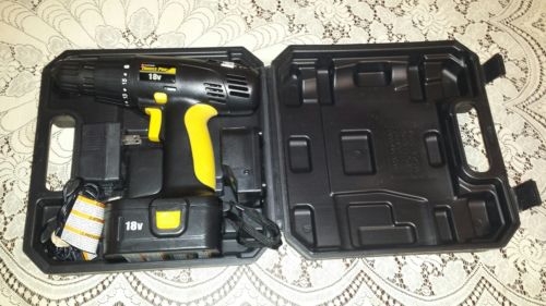 Trades Pro 18V Cordless Drill Driver 837590 Battery Charger & Case