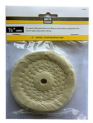 DISSTON COMPANY Spiral Sewn Buffing Pad, 4-In. 160526