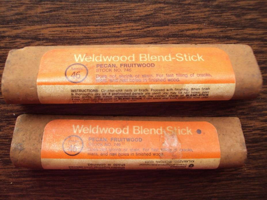 Blend Stick Two Pecan Fruitwood Shade 46 by Weldwood Fill Cracks Mars Nail Holes