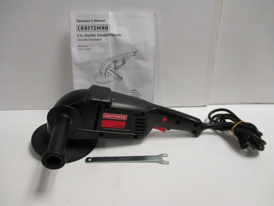 Craftsman 6-Inch Disc Sander/Polisher ,2-Speed, 4,5amp 315.115032