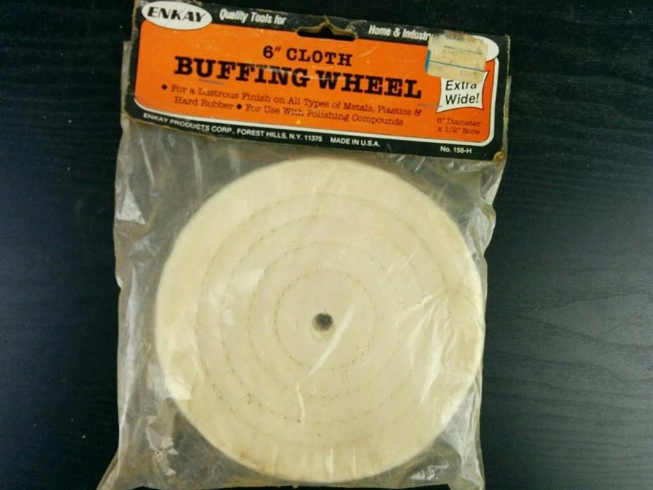 #ad077  Enkay Extra Thick Spiral Sewn Buffing Wheel, 6