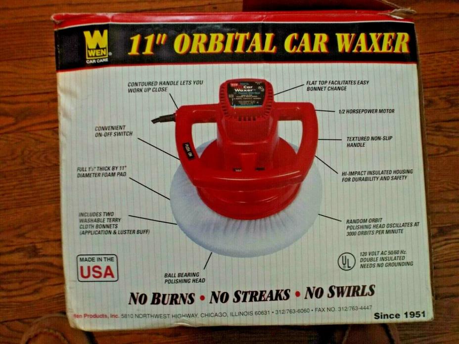 WEN The Detailer 11-Inch Portable Auto Electric Orbital Car Waxer Made in USA