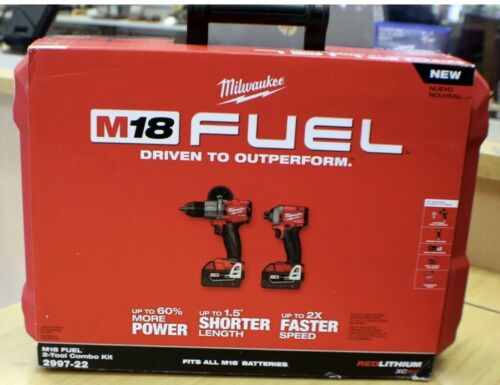 NEW Milwaukee 2997-22 M18 Fuel Hammer Drill/Impact Driver FREE SHIP