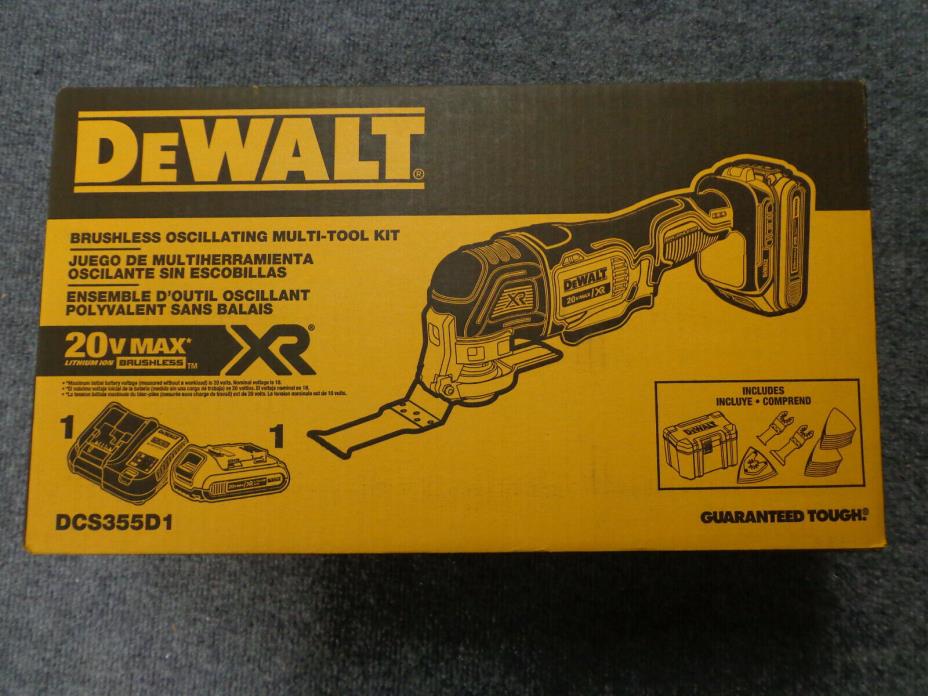 NEW! DEWALT DCS355D1 20V Max Cordless Oscillating Multi-Tool Kit FREE SHIPPING!
