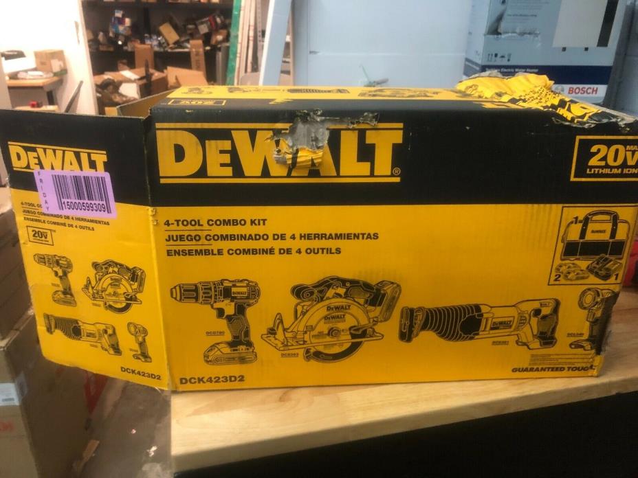 DeWALT (DCK423D2) 20-Volt 4-Tool Max Compact Lithium-Ion Combo Kit