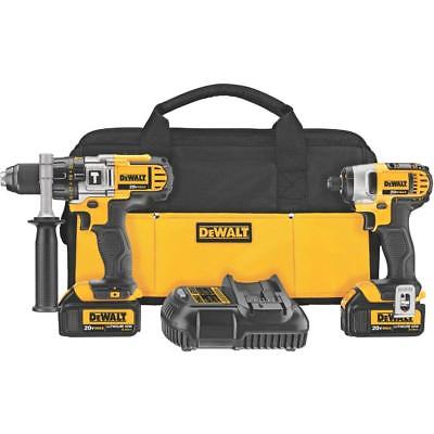 DEWALT 20-Volt MAX Li-Ion 3.0 Ah Hammer Drill and Impact Driver Combo Kit