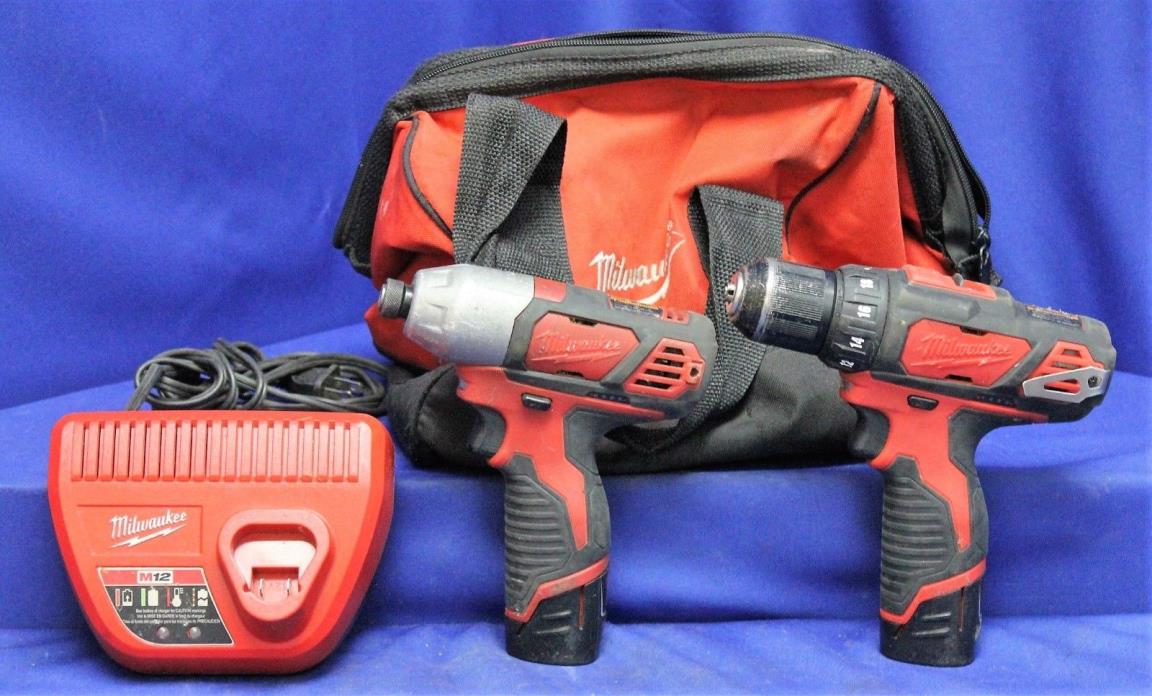 Milwaukee 2 PC Impact Driver & Drill Driver 12V 2494-22