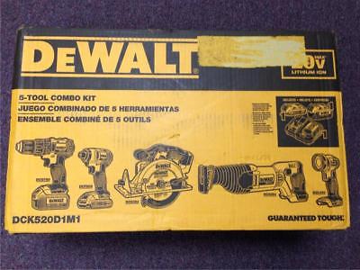 NEW! Dewalt DCK520D1M1 20V Max Cordless 5 Tool Combo Kit