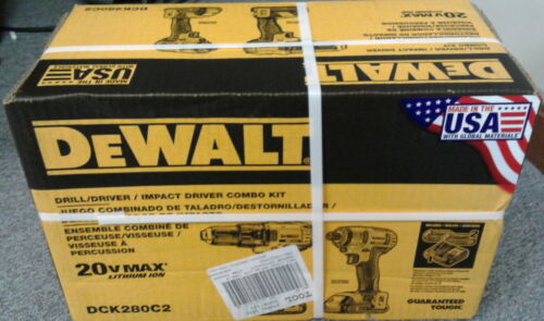 DEWALT DCK280C2 DRILL /IMPACT DRIVER COMBO