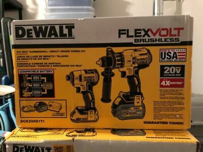 DeWalt FLEXVOLT 20V Hammerdrill DCD996 & Impact Driver DCF887 Kit DCK299D1T1