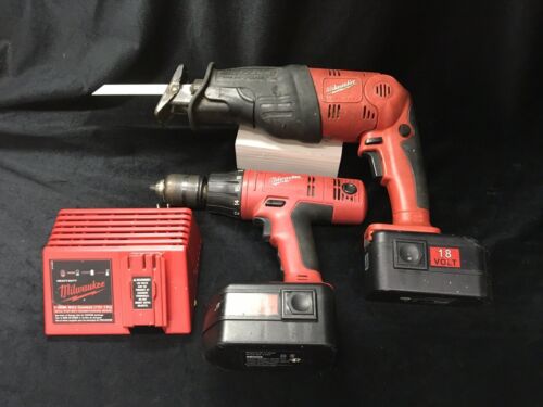 Milwaukee 18v 1/2” Hammer Drill + Hatchet Sawzall Combo