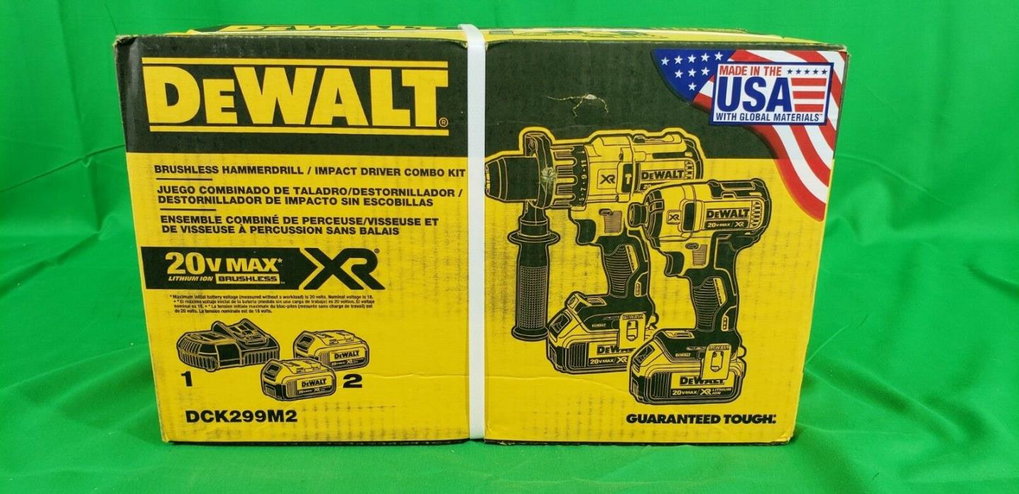 DEWALT 20V Cordless Hammerdrill & Impact Driver Combo Kit DCK299M2 (19723-2SE)