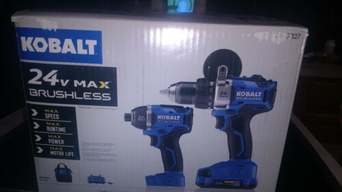 Kobalt 0672827 24-Volt Max Brushless Lithium-Ion 2-Tool Combo Kit