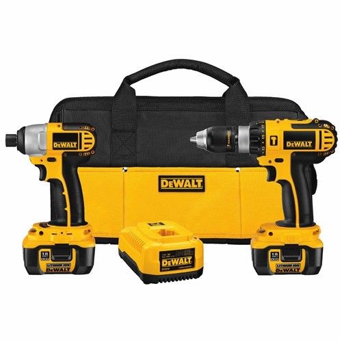 NEW DEWALT DCK274L 18V Cordless Hammerdrill / Impact Driver Kit w/ Battery Packs