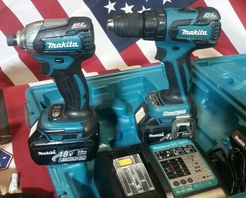 Makita 18v Drill Impact/ Hammer Drill Kit Brushless Li-ion 2-Tool combo kit