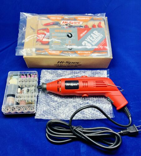 Hi-Spec High Speed Rotary Tool Kit (1.4A) with Variable Speed & 120pc Universal
