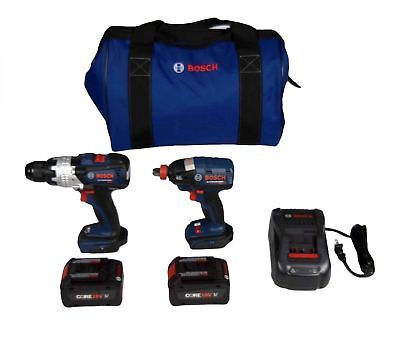 New Bosch GXL18V-225B24 18-Volt 2-Tool Hammer Drill and Impact Driver Combo Kit