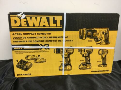 Dewalt DCK484D2 20V Max Brushless 4-Tool Combo Kit - New!