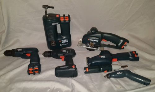 Black Decker VersaPak Tools Lot Black and Decker Lot of 7 Versapak Tools