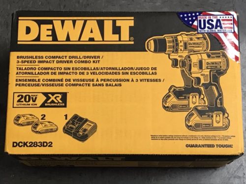 DEWALT DCK283D2 20V 2 Tool Combo kit NEW NEW NEW GREAT BUY