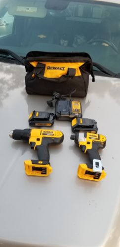 DEWALT 20V  Li-Ion 2-Tool Combo Kit DCD 771 & DCF 885 New + Batteries + Charger!