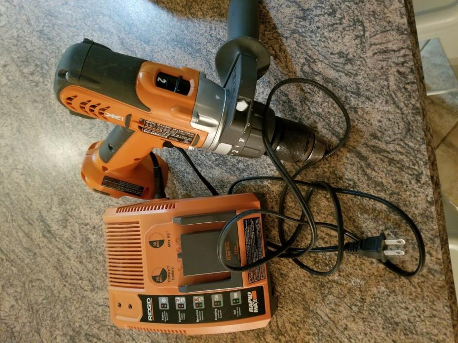 RIDGID BD0739 9.6-12.-14.4-18-Volt Battery Charger and Drill Only, No battery