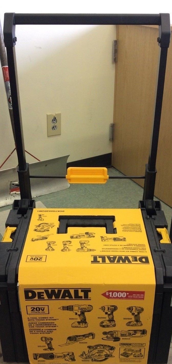 DEWALT DCKTS882D2M1 (8-Tool) Cordless Drill Batteries Charger Tool Box Gift Set