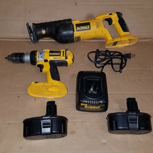 DEWALT DC988 and DC385 18-Volt Ni-Cad Cordless Combo w/ Batteries and Charger