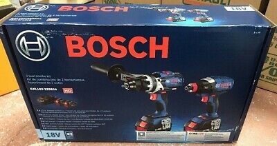 Bosch 18V Core 6.3 Ah Li-Ion Hammer Drill /Impact Driver Kit  GXL18V-225B24 New