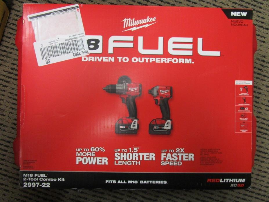 Milwaukee M18 Fuel 2-Tool Combo Kit 2997-22 BRAND NEW