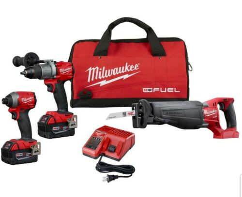 Milwaukee 2997-23 M18 18V Lithium-Ion Brushless Cordless Combo Kit (3-Tool)