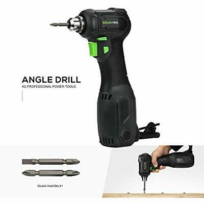 Angle Drill, 3.5 Amps Close Quarter Power 3/8" Right Keyed Chuck, Ideal For