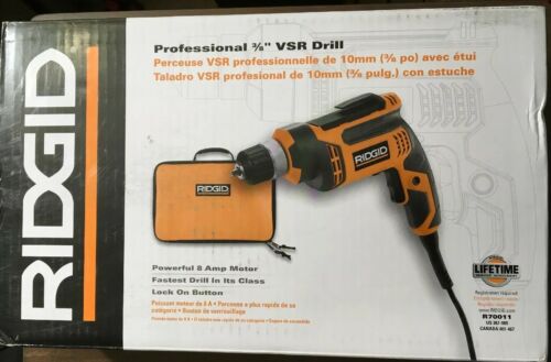 RIDGID R70011 8 Amp 3/8 in. Corded Drill/Driver Professional VSR