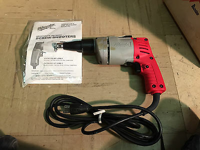 New Milwaukee 6750-1 Screwshooter Drill Drywall Variable Speed Reversing NOS