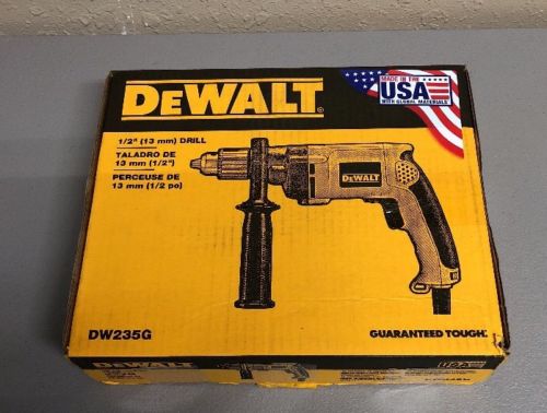 Dewalt DW235G Heavy Duty Corded Drill 7.8A 1/2 inch  Keyed Chuck, (NEW)