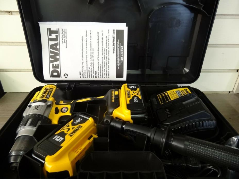 Dewalt DCD991 20-Volt MAX XR Lithium-Ion Cordless Drill/Driver