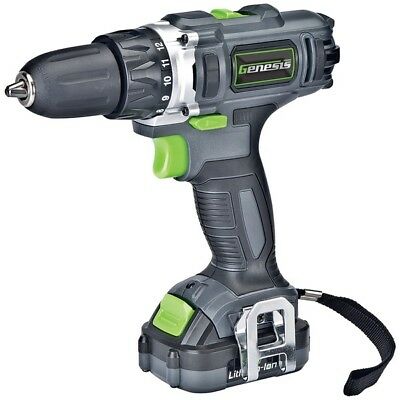GENESIS(TM) GLCD122P Genesis(TM) 12-Volt Cordless Li-Ion 2-Speed Drill/Driver