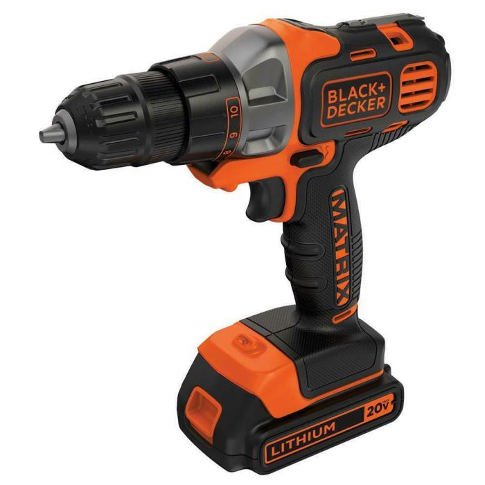 20V Li-Ion Matrix Drill Driver Power Hand Tools with Case by BLACK+DECKER