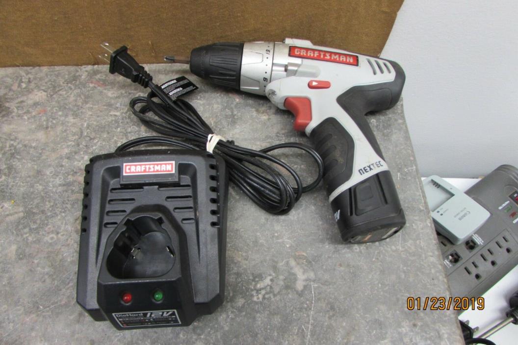 Craftsman 320.10003 Nextec 12V Volt Li-Ion 3/8
