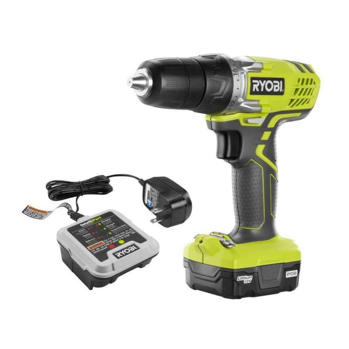 RYOBI 12-Volt Lithium-Ion Cordless 3/8 in. Drill/Driver Kit