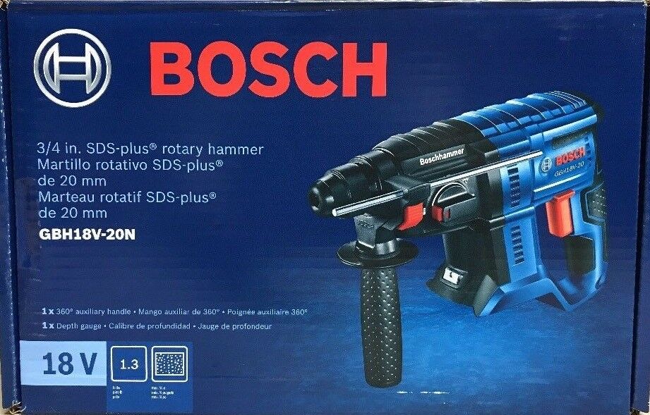 NEW BOSCH GBH18V-20N - 18V 3/4 In. SDS-plus Rotary Hammer - Bare Tool