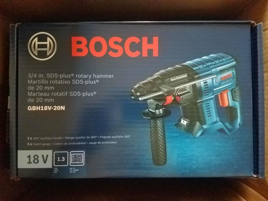 BOSCH GBH18V-20N - 18V 3/4 In. SDS-plus Rotary Hammer (Bare Tool) NEW