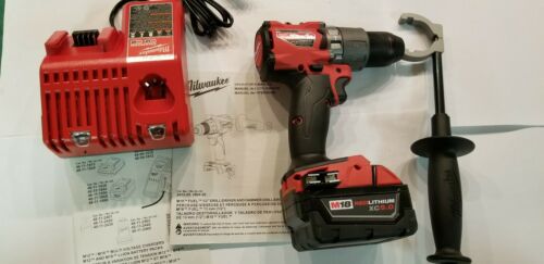 Milwaukee M18 Fuel Hammer Drill/Driver  2804-20 With 5.0 Battery And Charger