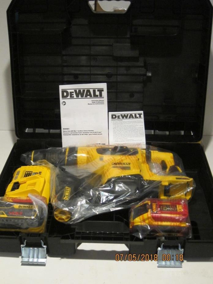 DeWalt DCH481X2 60V MAX Brushless 1-9/16
