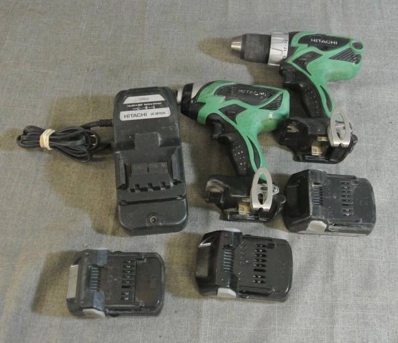HITACHI DS18DSAL 18V 1/2'' DRIVER DRILL, 18V 1/4'' IMPACT DRIVER (238229-2 MTN)
