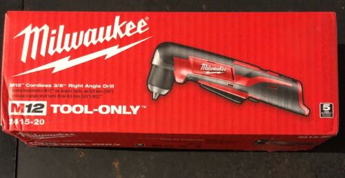 Milwaukee 2415-20 M12 Li-Ion 3/8 in. Right Angle Drill Driver (BT) New