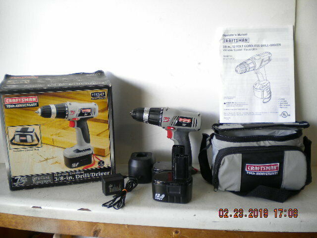 CORDLESS DRILL CRAFTSMAN 75th ANNIVERSARY SPECIAL EDITION