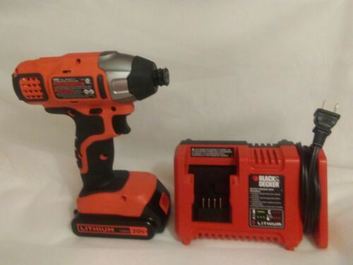 Black & Decker BDCI202 20 Volt Max Lithium-Ion 1/4 Hex IMPACT DRIVERwith Charger
