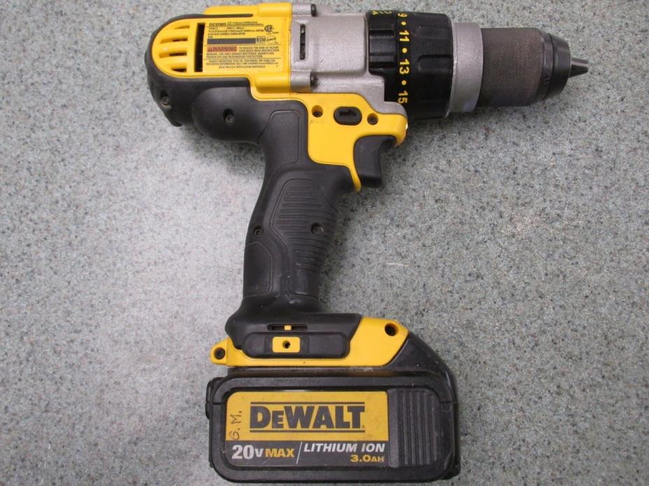 Dewalt DCD985 20v Max Cordless Hammer Drill W/Battery PARTS