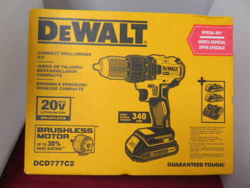 DEWALT DCD777C2 20V MAX LI-ION BRUSHLESS DRILL
